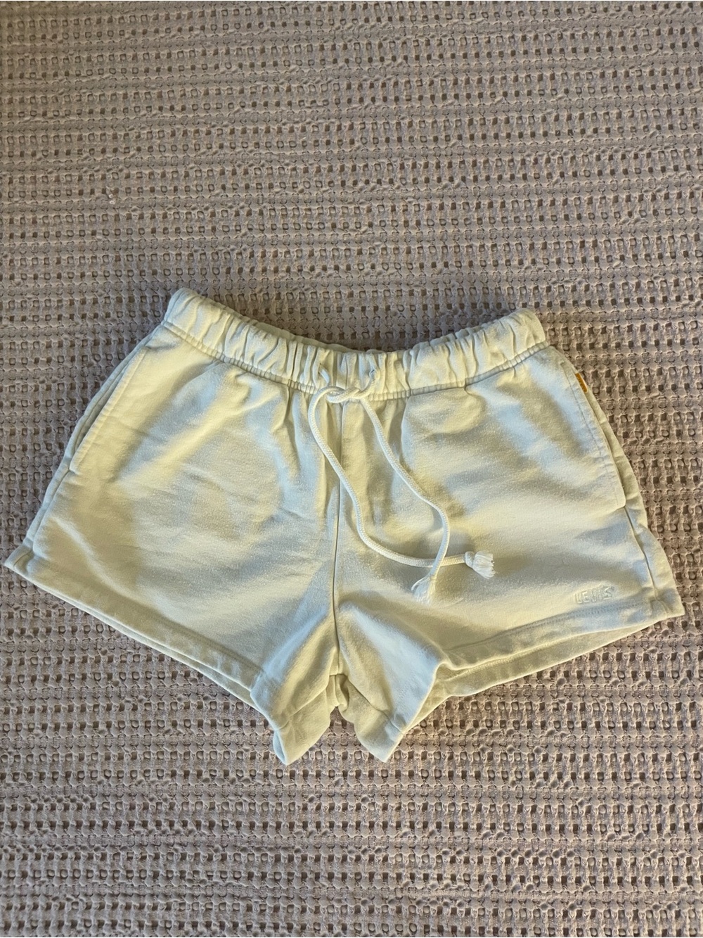 Levi’s Gold Tab Cream Lounge Sweat Shorts XS Athleisure